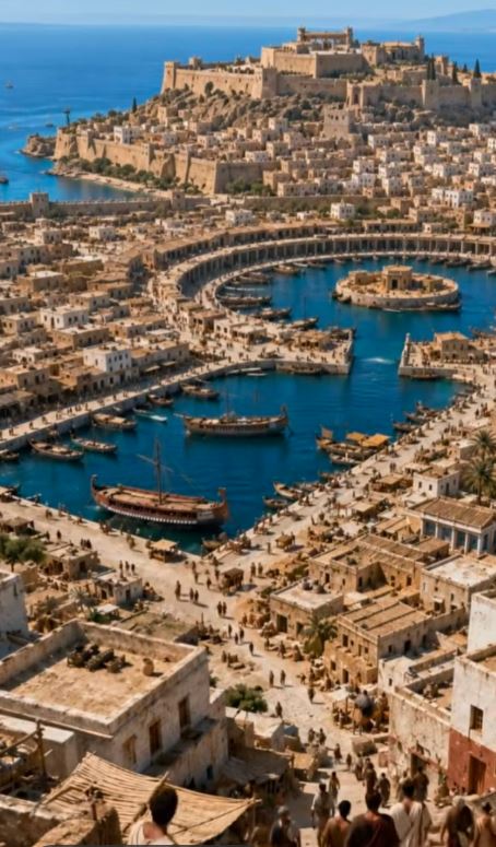 Antigua ciudad del mundo mediterráneo
