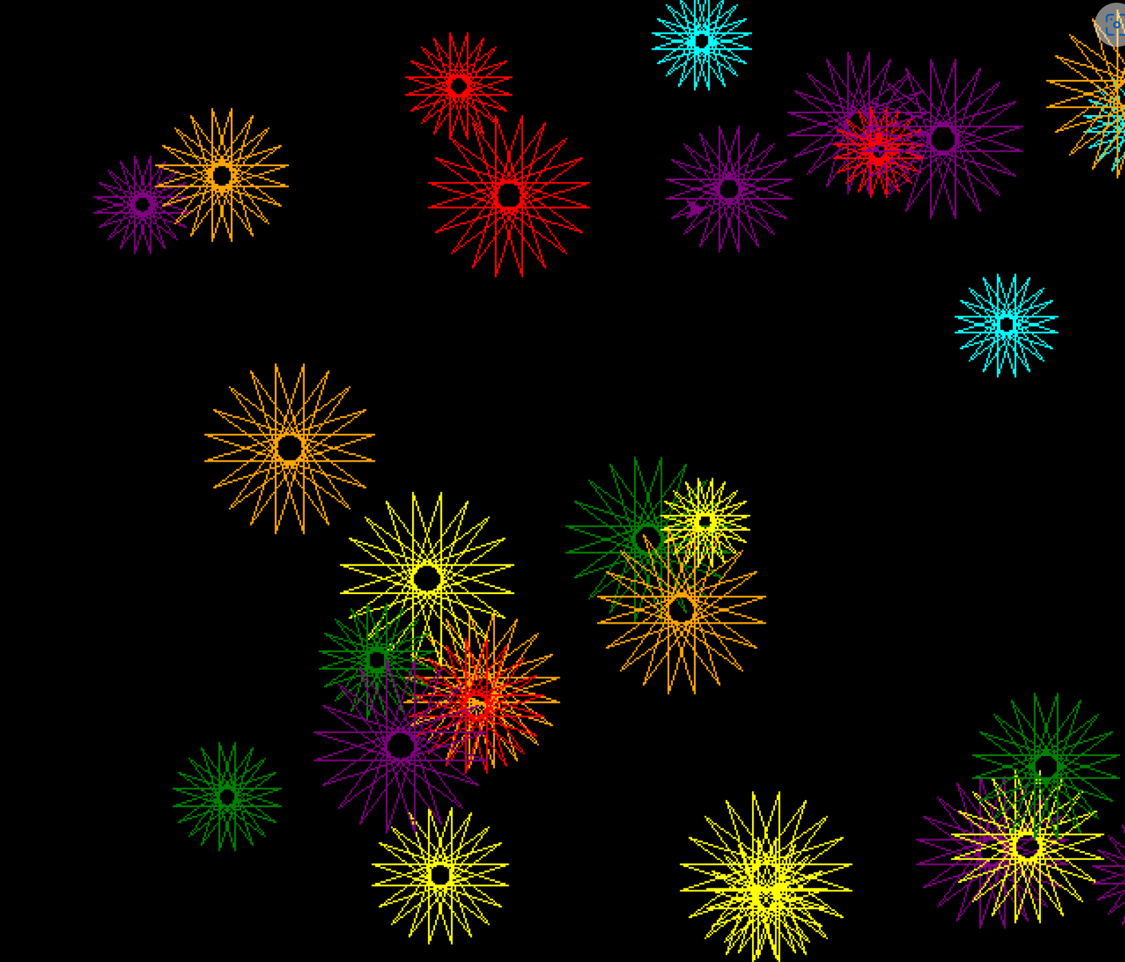 Visuals generated with Python creative coding