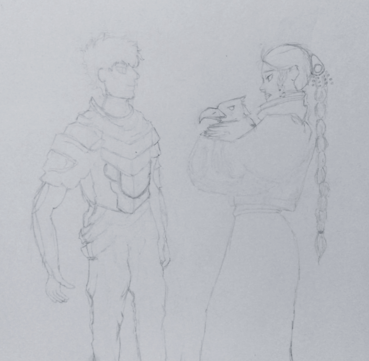 La joven entrega un cuervo a Damian en su sueño.