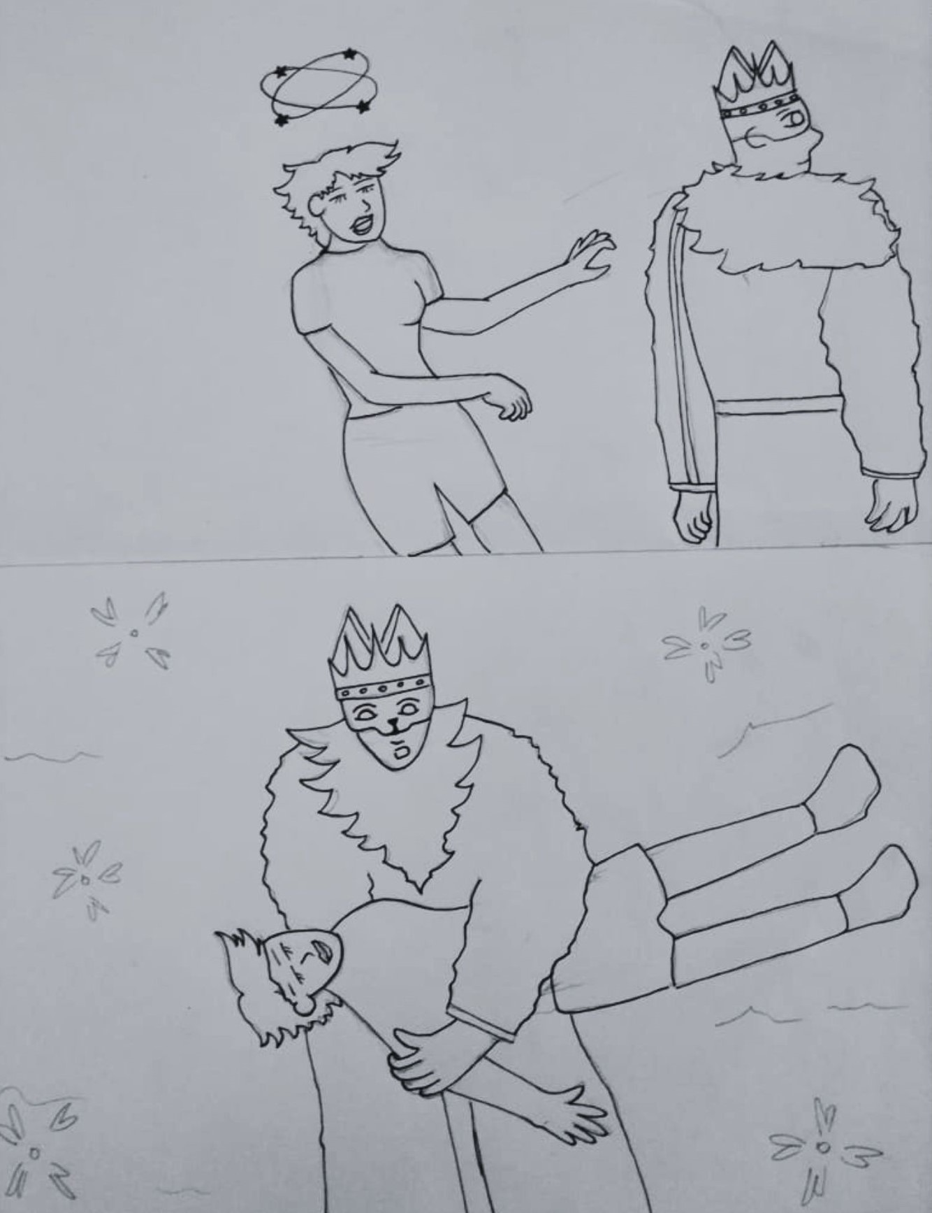 Ilustración introductoria en blanco y negro